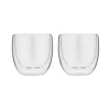 Forever dubbelwandige espressoglazen 80 ml glas 2 stuks