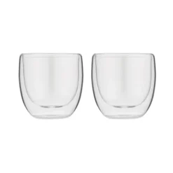 Forever dubbelwandige espressoglazen 80 ml glas 2 stuks