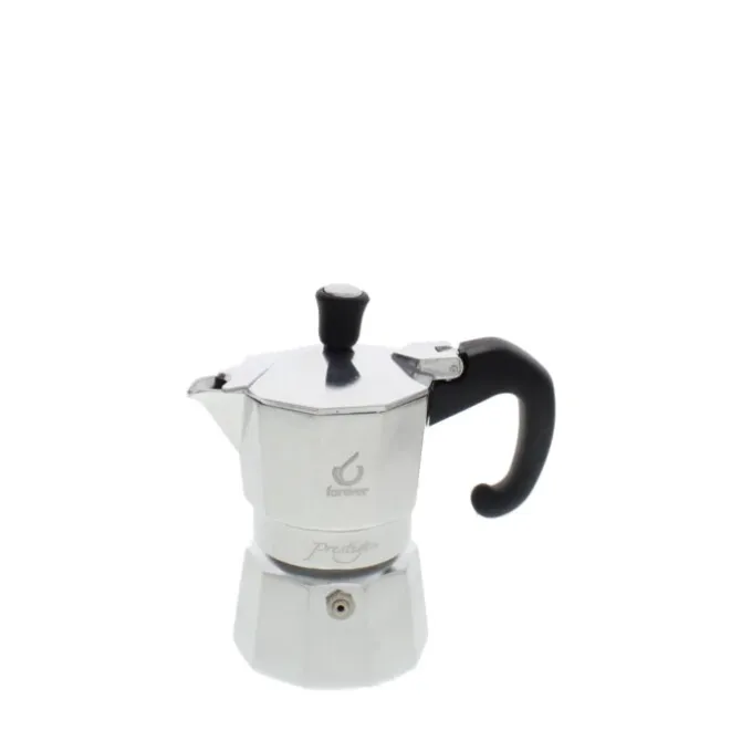 Forever Miss Moka Prestige mokapot 1-kops aluminium mat