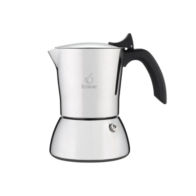 Forever Miss Perla inductie mokapot 10-kops rvs