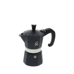 Forever Prestige Noblesse mokapot 2-kops aluminium zwart
