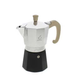 Forever Prestige Woody mokapot 6-kops aluminium mat
