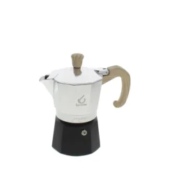 Forever Prestige Woody mokapot 3-kops aluminium mat