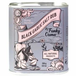 Funky Ouma Black Garlic Salt Rub 250 gram