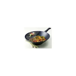 Gastrolux Expert wok voor inductie met half rvs rek ø 36 cm aluminium