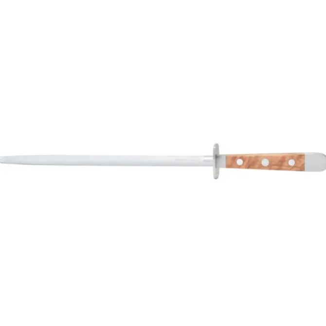 Güde Alpha Olive aanzetstaal 26 cm messenstaal bruin