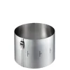 Gefu Tondo Clip verstelbare taartring 15 cm hoog rvs