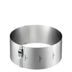 Gefu Tondo Clip verstelbare taartring 10 cm hoog rvs