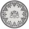 Gien Blason dinerbord ø 27,5 cm keramiek crème