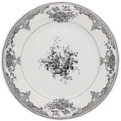 Gien Fleurs dinerbord ø 27,5 cm keramiek crème