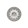 Gien Les Dépareillées Blason onderzetter 12,8 cm keramiek crème-zwart