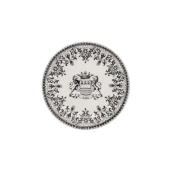 Gien Les Dépareillées Blason onderzetter 12,8 cm keramiek crème-zwart