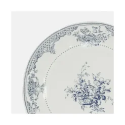 Gien Les Dépareillées Fleurs dessertbord ø 23 cm keramiek blauw