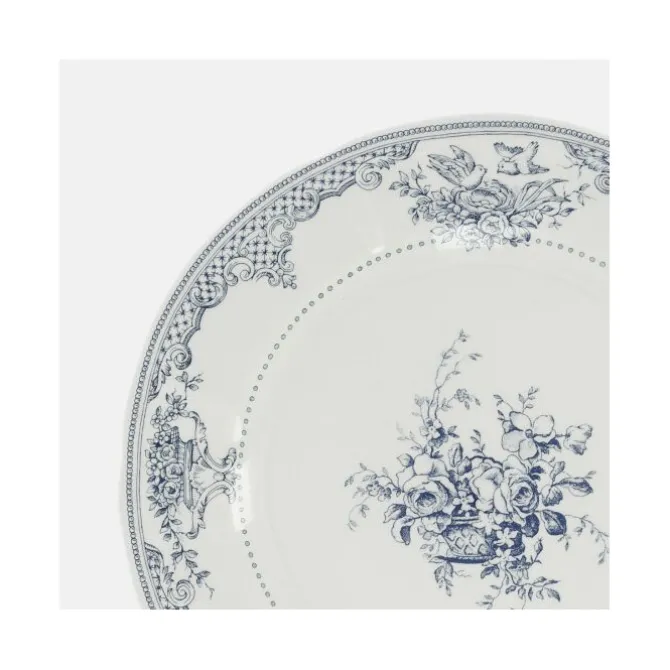 Gien Les Dépareillées fleurs onderzetter ø 12,8 cm keramiek blauw