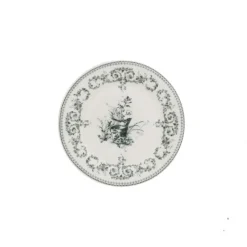 Gien Les Dépareillées Oiseau onderzetter 12,8 cm keramiek crème-groen