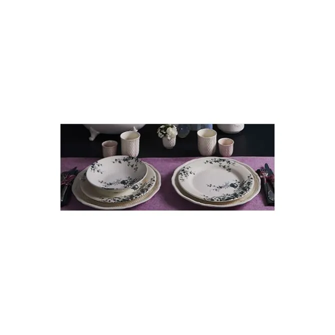 Gien Oiseau dessertbord ø 22 cm keramiek crème