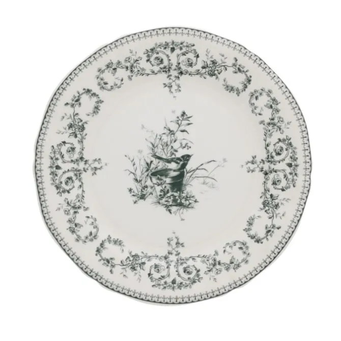 Gien Oiseau dessertbord ø 22 cm keramiek crème
