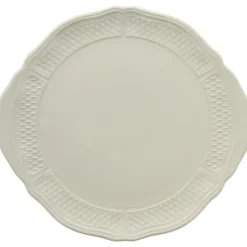 Gien Pont aux Choux taartschaal 33 cm keramiek crème