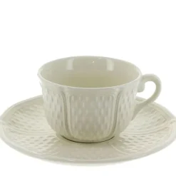 Gien Pont aux Choux theekop en schotel 17 cl keramiek crème