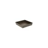 Gobel bakblik met uitneembare bodem 24 x 24 cm staal bruin
