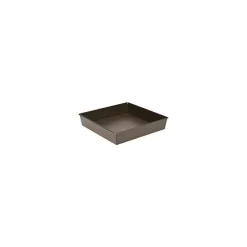 Gobel bakblik met uitneembare bodem 24 x 24 cm staal bruin