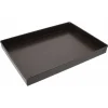 Gobel bakplaat met hoge rand 40 x 30 cm staal bruin