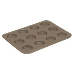 Gobel bakvorm 12 tartelettes ø 5 cm staal bruin