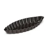Gobel barquette cannelee geribbeld bootvormig vorm 10 cm
