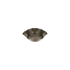 Gobel briochevorm laag ø 14 cm staal bruin