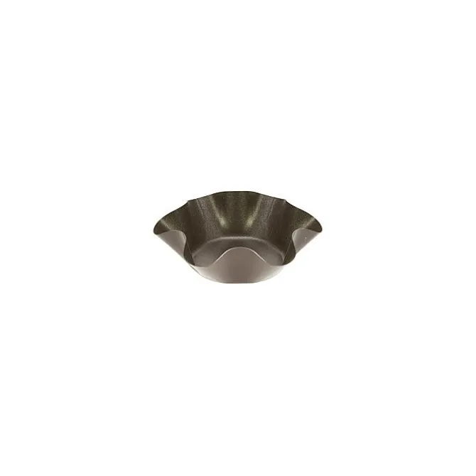 Gobel briochevorm laag ø 14 cm staal bruin