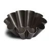 Gobel briochevorm 10 ribs ø 8 cm staal bruin
