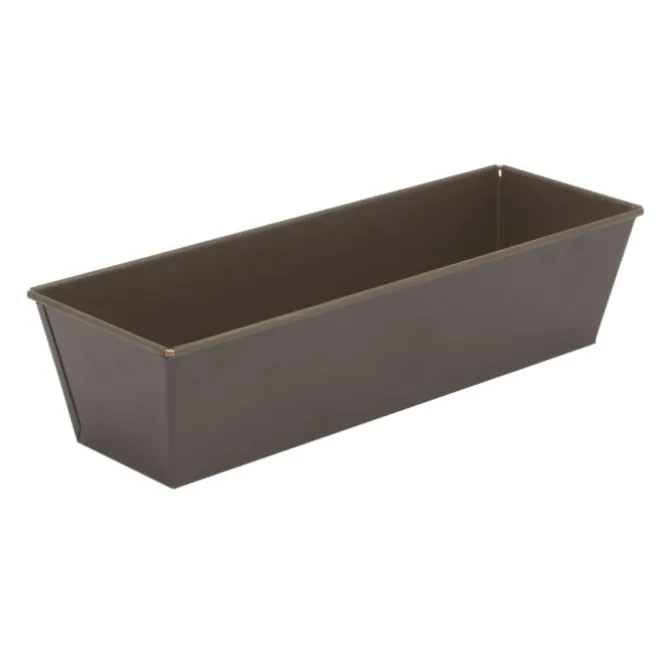 Gobel cakevorm 34 x 11,5 cm staal bruin