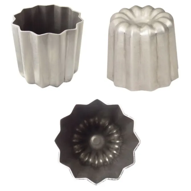 Gobel canelé bordelaisvormpjes ø 5,5 cm aluminium