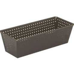 Gobel geperforeerde broodbakvorm 28 x 11,5 cm staal bruin