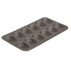 Gobel madeleinevorm 12 madeleines staal bruin