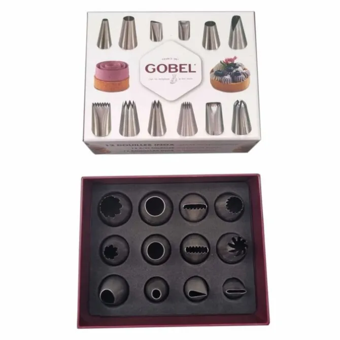 Gobel professionele spuitmondenset rvs 12-delig
