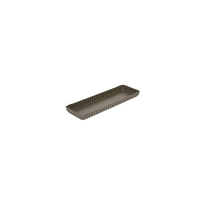 Gobel quichevorm met uitneembare bodem 35 x 11 cm staal bruin