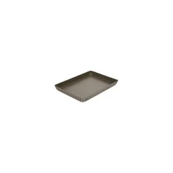 Gobel quichevorm met uitneembare bodem 29 x 20,5 cm staal bruin