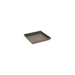 Gobel quichevorm met uitneembare bodem 23 x 23 cm staal brui
