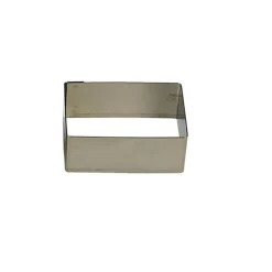 Gobel rechthoekige uitsteekvorm 10 x 3 cm h 3 cm rvs