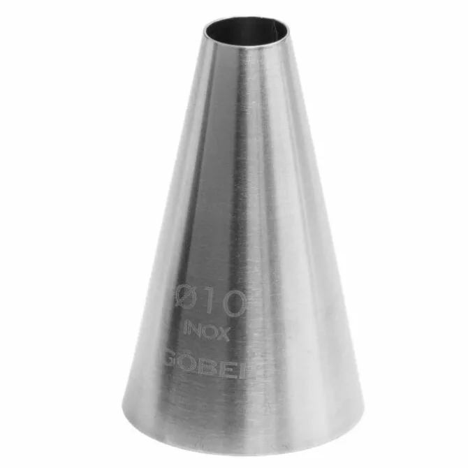 Gobel spuitmond glad 10 mm rvs