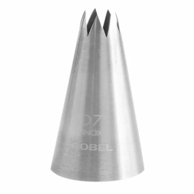 Gobel spuitmond grove kartel 7 tandjes 13 mm rvs