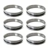Gobel taartringen 5,5 x 1,2 cm rvs set van 6