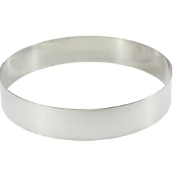 Gobel taartring rond ø 24 x 4,5 cm rvs