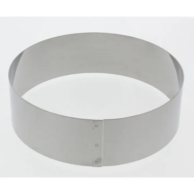 Gobel taartring rond ø 20 x 6 cm rvs