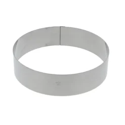 Gobel taartring rond 18 x 4,5 cm rvs