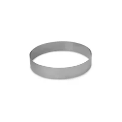 Gobel taartring rond ø 22 x 4,5 cm rvs