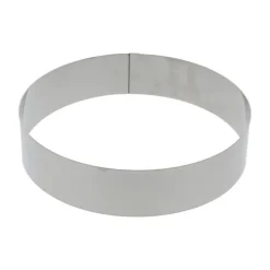 Gobel taartring rond ø 20 x 4,5 cm rvs