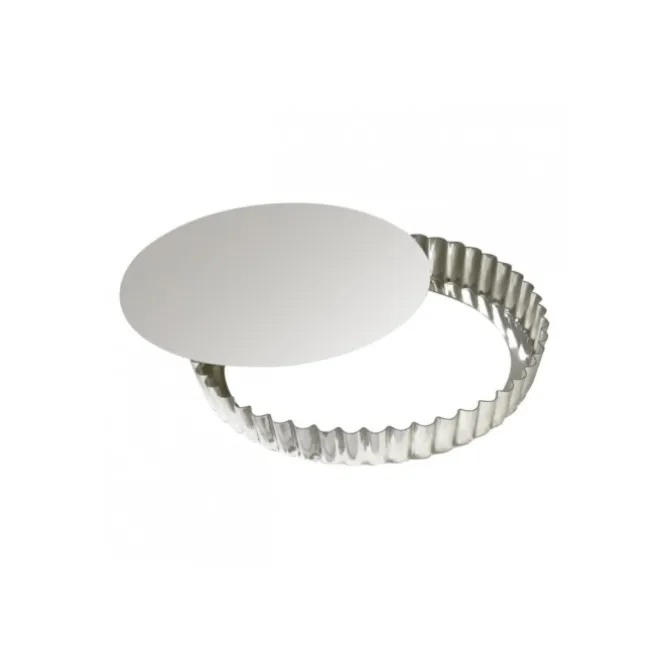 Gobel taartvorm met uitneembare bodem ø 24 cm h 3 cm vertind staal