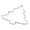 Gobel uitsteekvorm kerstboom 16 cm rvs glans